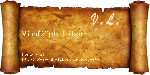 Virágh Libor névjegykártya